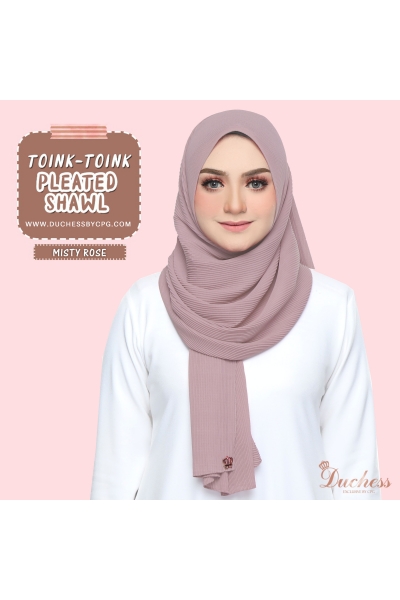 Pleated shawl - misty rose Pleated shawl - misty rose